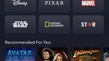 Captura de tela de Disney+ 4