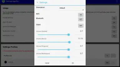 Captura de tela de Settings App 6