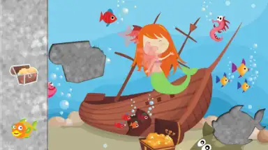 Captura de tela de Mermaid Puzzles for Toddlers 6
