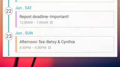 Captura de tela de GO Calendar Widget 8