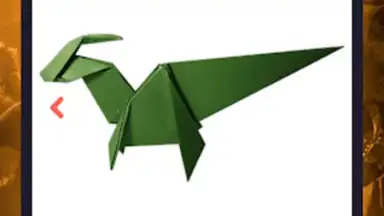 Captura de tela de Origami dinosaurs paper shapes 6
