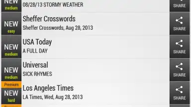 Captura de tela de Crossword Puzzle 3