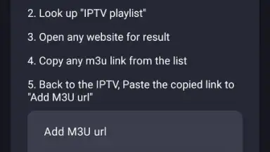 Captura de tela de IPTV Player 6