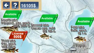 Captura de tela de Winter fishing. Lakes. 2