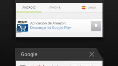 Captura de tela de Android Browser 3