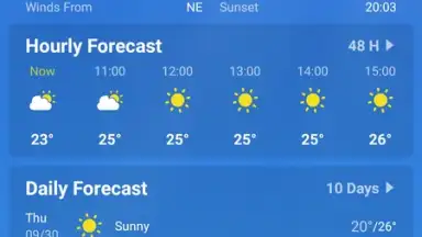Captura de tela de Local Weather Forecast 6