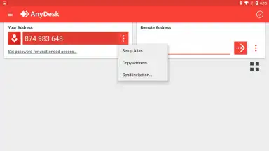 Captura de tela de AnyDesk 1