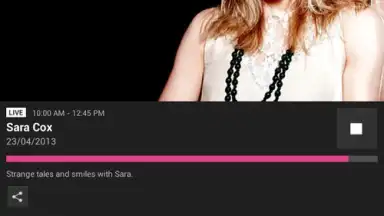 Captura de tela de BBC iPlayer Radio 7