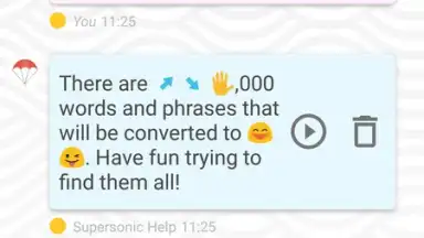 Captura de tela de Supersonic Fun Voice Messenger 8