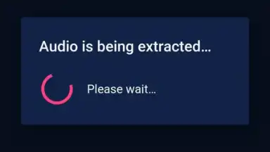 Captura de tela de Audio Extractor 3