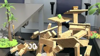 Captura de tela de Angry Birds AR: Isle of Pigs 4