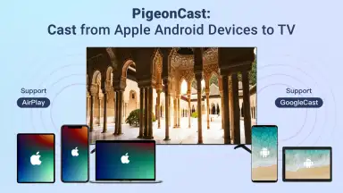 Captura de tela de PigeonCast - Cast via AirPlay 1