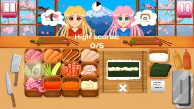 Captura de tela de Sushi Making Game 1