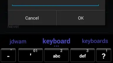 Captura de tela de Jelly Bean Keyboard 4.3 5