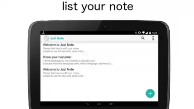 Captura de tela de Just Note 7