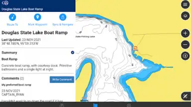 Captura de tela de Garmin ActiveCaptain® 5