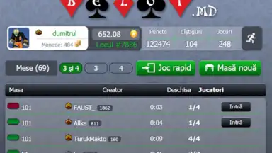 Captura de tela de Belot.MD 2