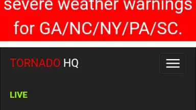Captura de tela de Alertas de tormentas y tiempo severo en vivo 1