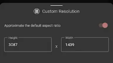 Captura de tela de Pixels: Resolution+DPI Changer 5