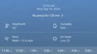 Captura de tela de Local Weather: Weather Forecast 2
