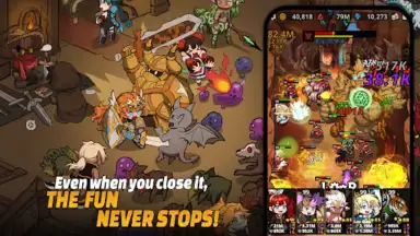 Captura de tela de Loop Dungeon: Idle RPG 3