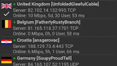 Captura de tela de VPN Servers 2