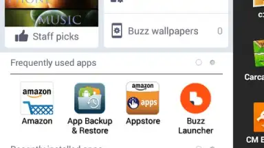 Captura de tela de Buzz Launcher 4