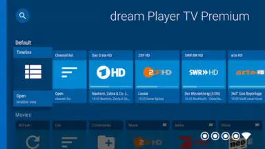 Captura de tela de dream Player IPTV for Android TV 2