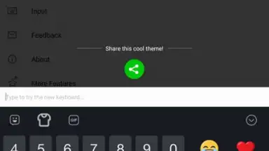 Captura de tela de Facemoji Keyboard Lite 4