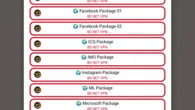 Captura de tela de BD NET VPN 9