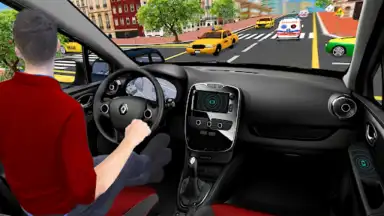 Captura de tela de Taxi Games Driving Car Game 3D 2