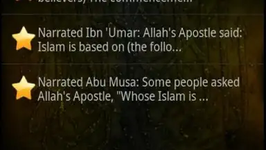 Captura de tela de Sahih Al Bukhari 7
