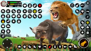 Captura de tela de Lion Simulator Animal Games 3d 6