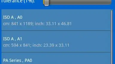 Captura de tela de Paper Formats 2