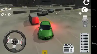 Captura de tela de Car Parking Winter 3D 9